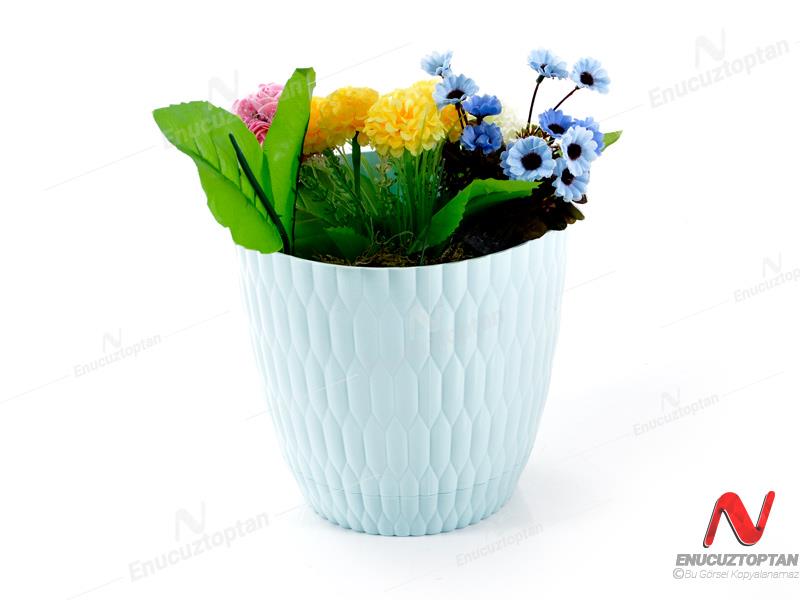 Şenyayla 5444 Desenli Dekoratif Çiçek ve Bitki Saksısı No:4 - 5 Litre | ID2896