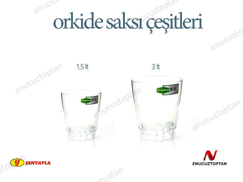 Şenyayla 5453 Orkide Şeffaf Saksı No:3 - 3 Litre | ID1403