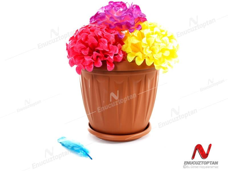 Şenyayla 5704 Ürgüp Tabaklı Plastik Saksı No:4 5lt | ID4744