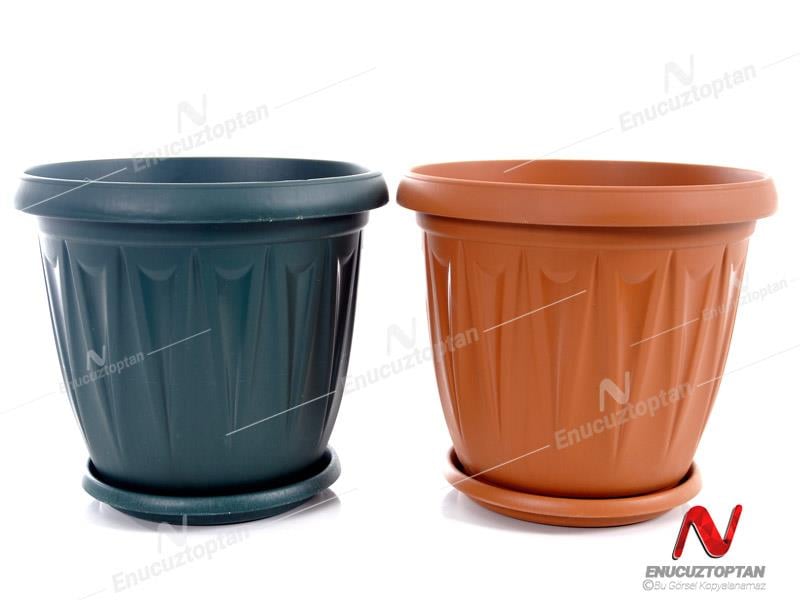 Şenyayla 5704 Ürgüp Tabaklı Plastik Saksı No:4 5lt | ID4744