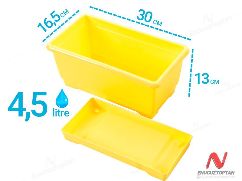 Şenyayla 5850 Göreme Balkon Çiçek ve Bitki Saksısı No:1 - 4.5 Litre | ID2885