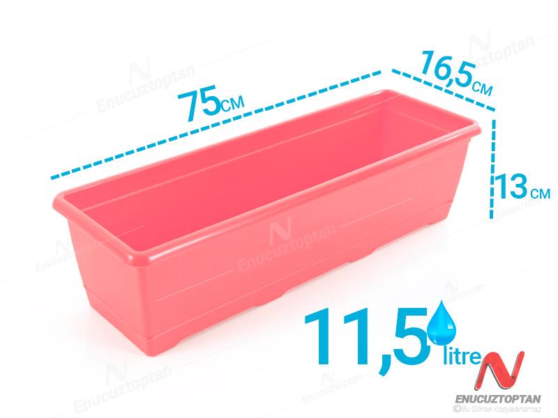 Şenyayla 5865 Göreme Balkon Çiçek ve Bitki Saksısı No:4 - 11.5 Litre | ID2888