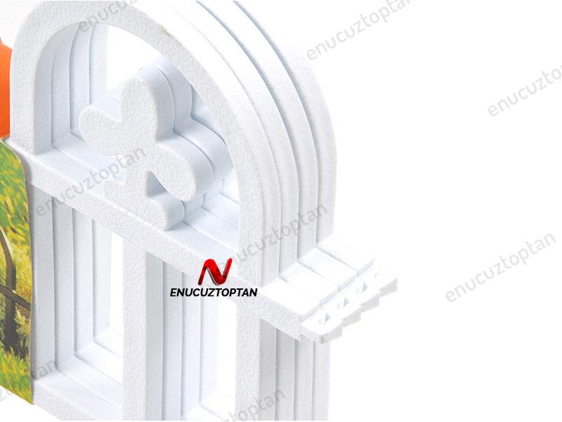 Şenyayla 5992 Bahçe Çiti Estate Ahşap Dokulu Beyaz | ID1494