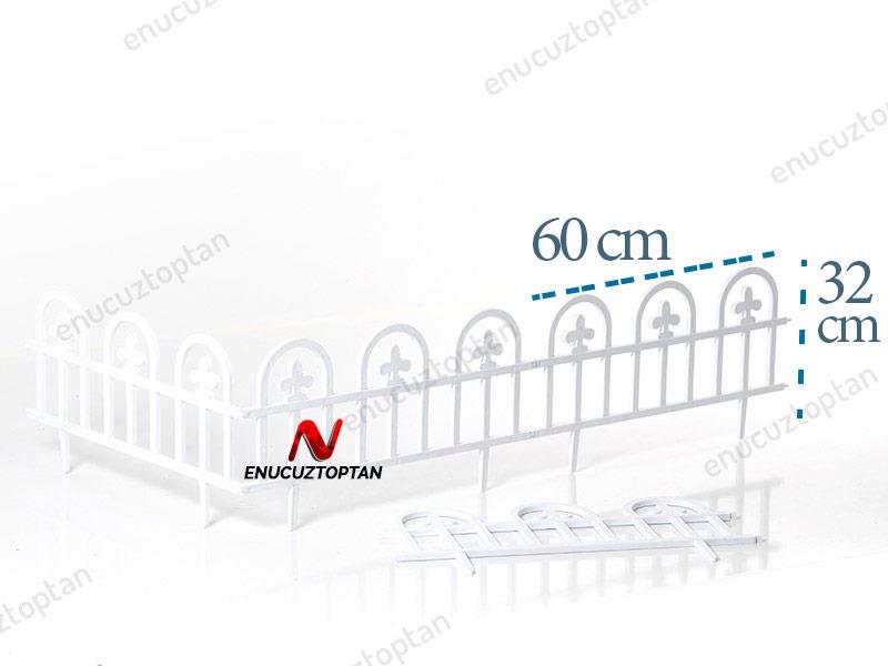 Şenyayla 5992 Bahçe Çiti Estate Ahşap Dokulu Beyaz | ID1494