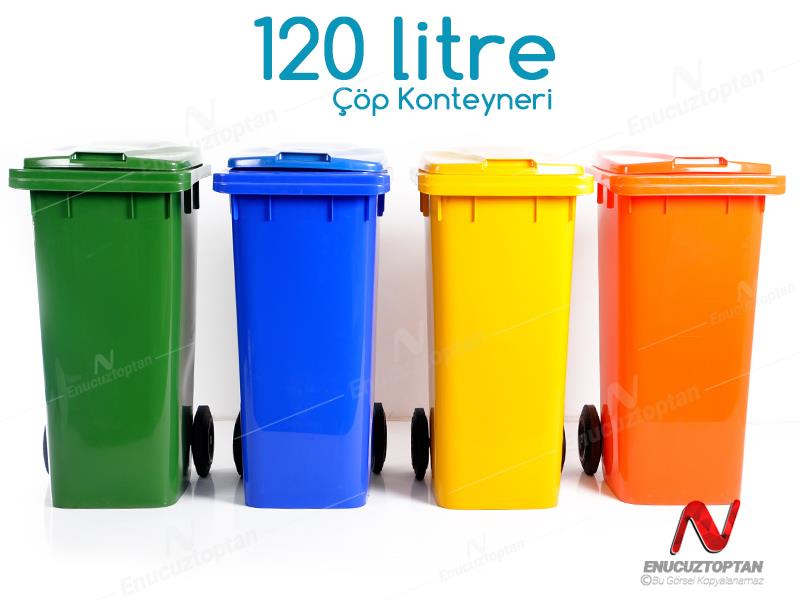 Şenyayla 6505 Çöp Konteyneri Tekerlekli Kapaklı 120 Litre 1.Sınıf Plastik | ID4491