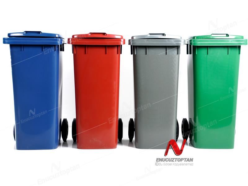 Şenyayla 6506 Çöp Konteyneri Eko Tekerlekli Kapaklı 120 Litre Plastik  | ID4492