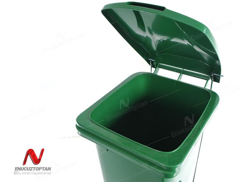 Şenyayla 6507 Çöp Konteyneri Pedallı Eko Tekerlekli Kapaklı 120 Litre Plastik | ID4493