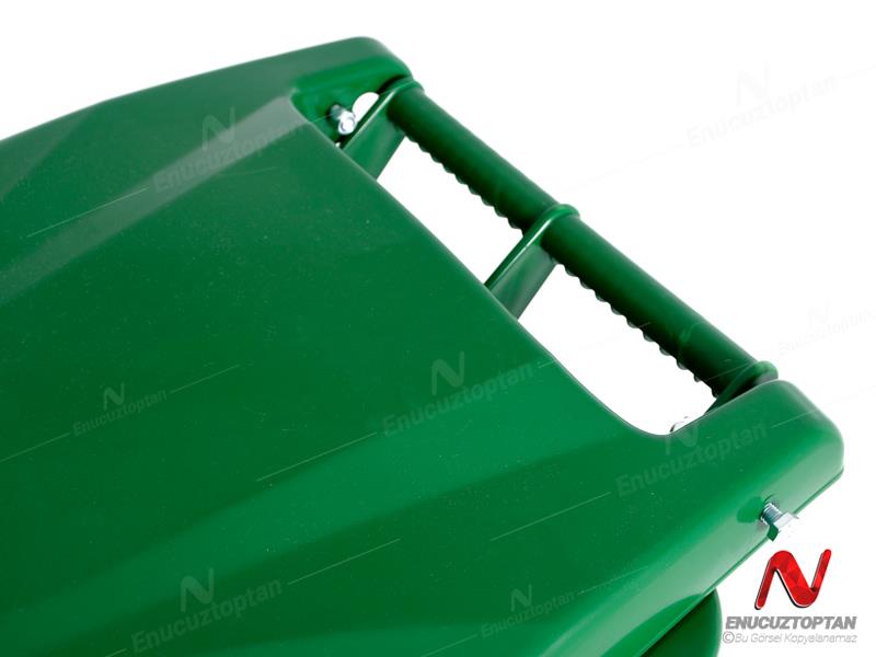 Şenyayla 6507 Çöp Konteyneri Pedallı Eko Tekerlekli Kapaklı 120 Litre Plastik | ID4493