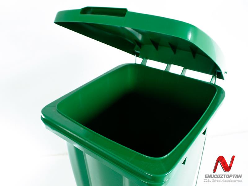 Şenyayla 6512 Çöp Konteyneri Pedallı Eko Tekerlekli Kapaklı 240 Litre Plastik  | ID4494