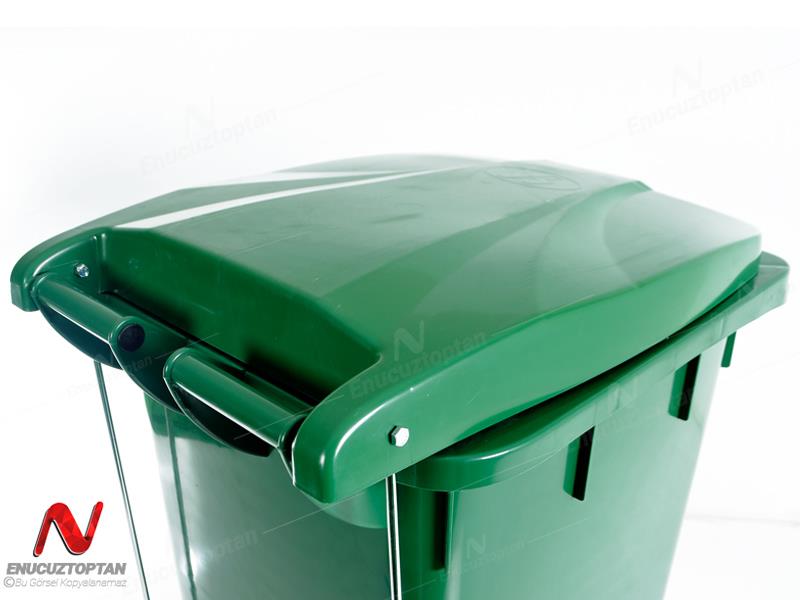 Şenyayla 6512 Çöp Konteyneri Pedallı Eko Tekerlekli Kapaklı 240 Litre Plastik  | ID4494
