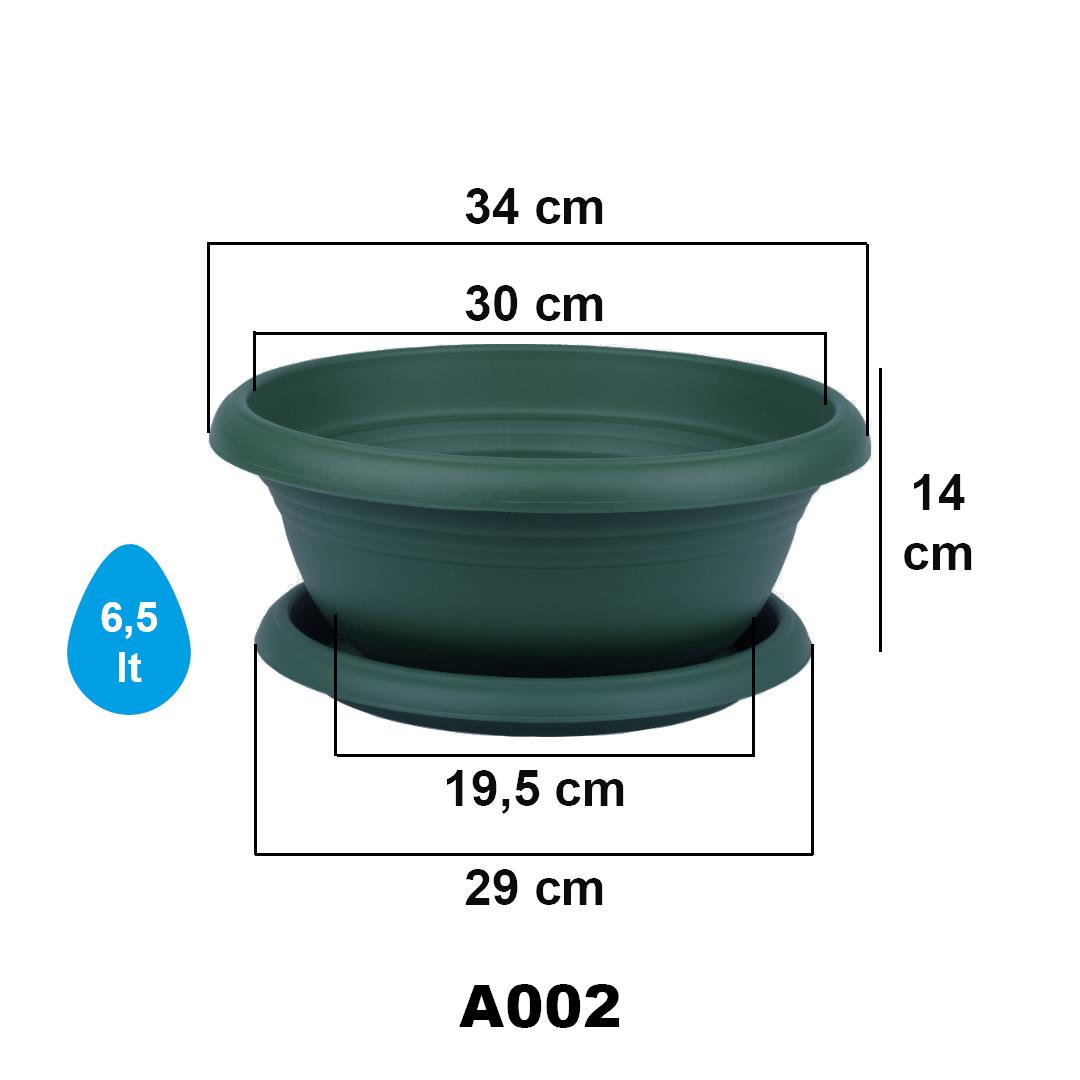 Serinova A002 Aranjman Saksı No:2 - 6.5 Litre | ID1421