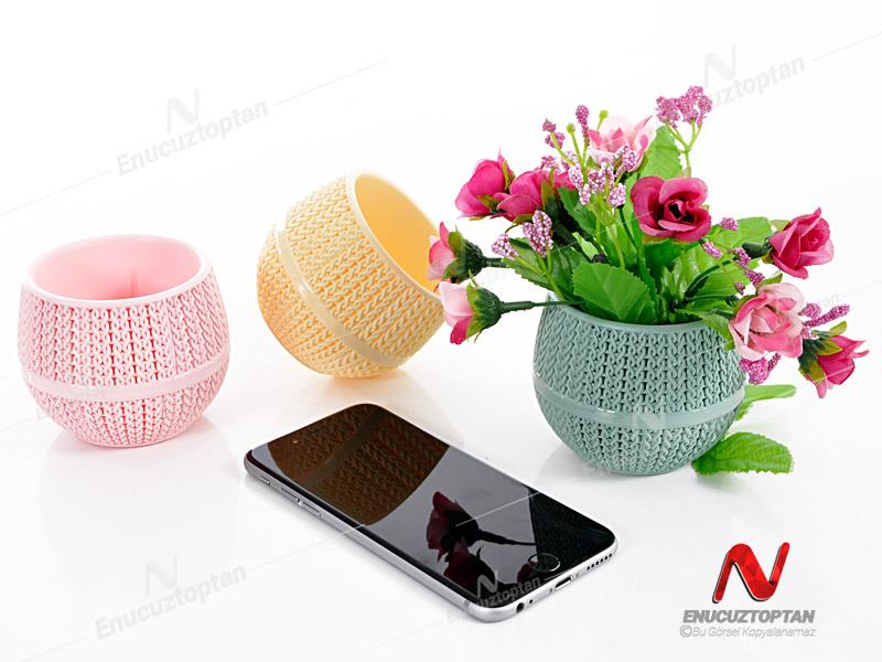 Serinova ASR1 Amasra Desenli Mini Kaktüs Skulent Saksısı 0,13Litre | ID4745