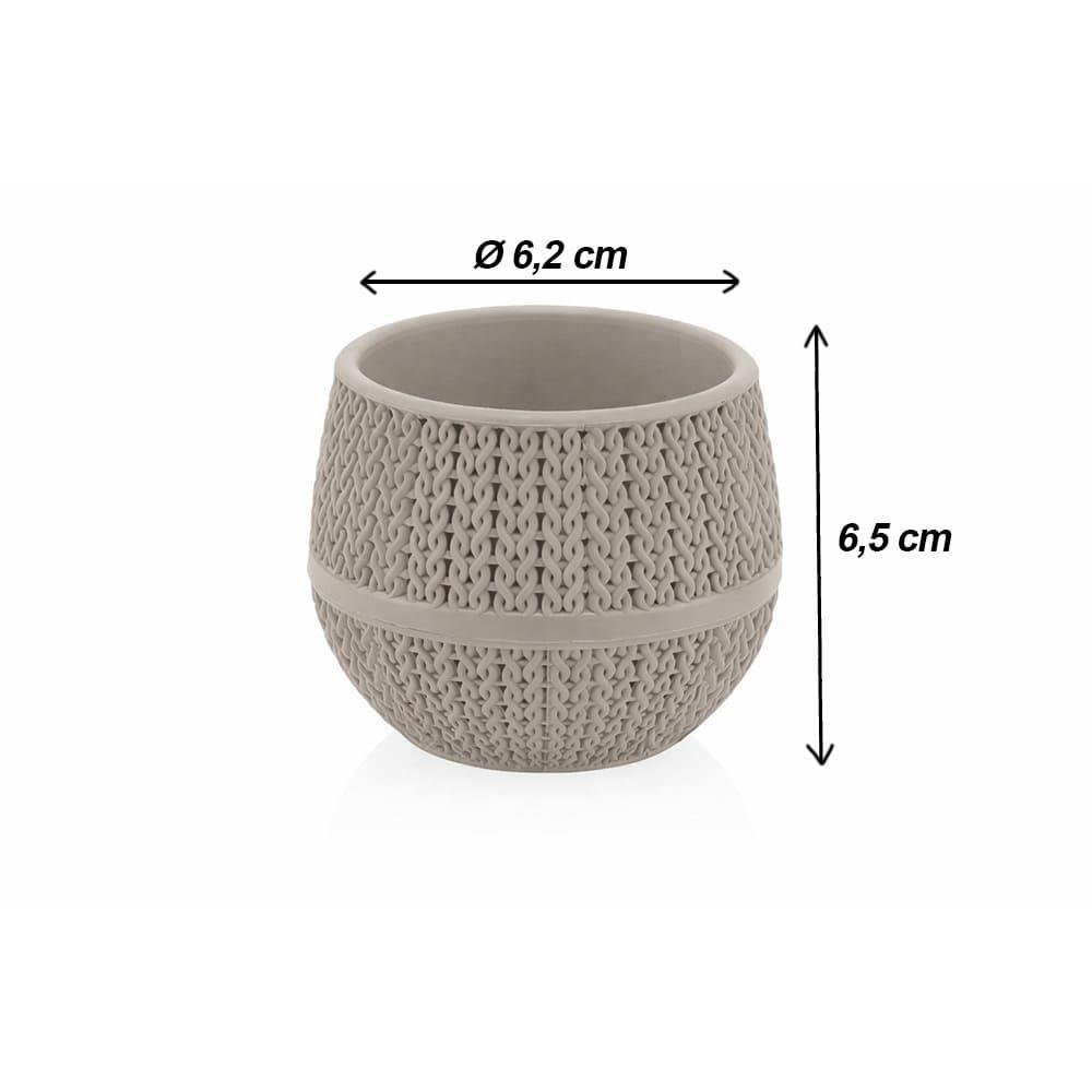 Serinova ASR1 Amasra Desenli Mini Kaktüs Skulent Saksısı 0,13Litre | ID4745