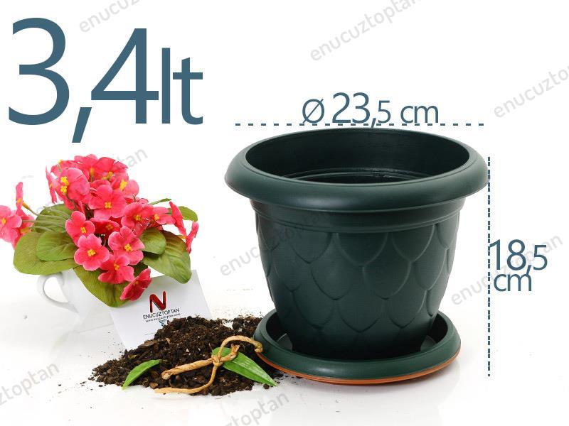 Serinova D005 Damla Saksı 3.4 Litre | ID1408