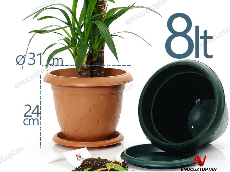 Serinova D007 Damla Saksı 8 Litre | ID1410