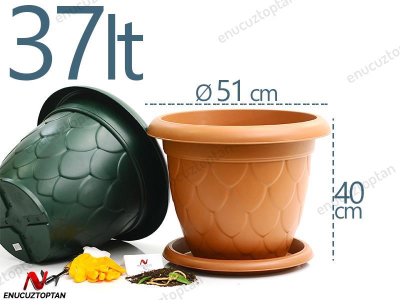 Serinova D011 Damla Saksı 37 Litre | ID1414