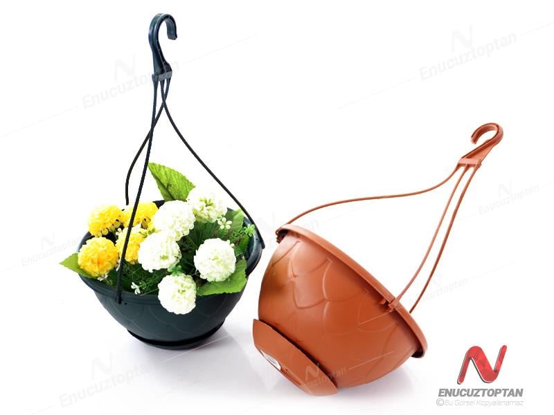 Serinova DM01 Askılı Damla Makrome Çiçek ve Bitki Saksısı No:1 - 2 Litre | ID2866