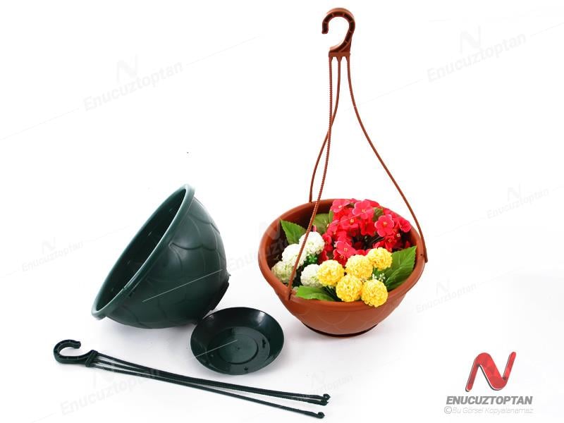 Serinova DM03 Askılı Damla Makrome Çiçek ve Bitki Saksısı No:3 - 4.6 Litre | ID2868