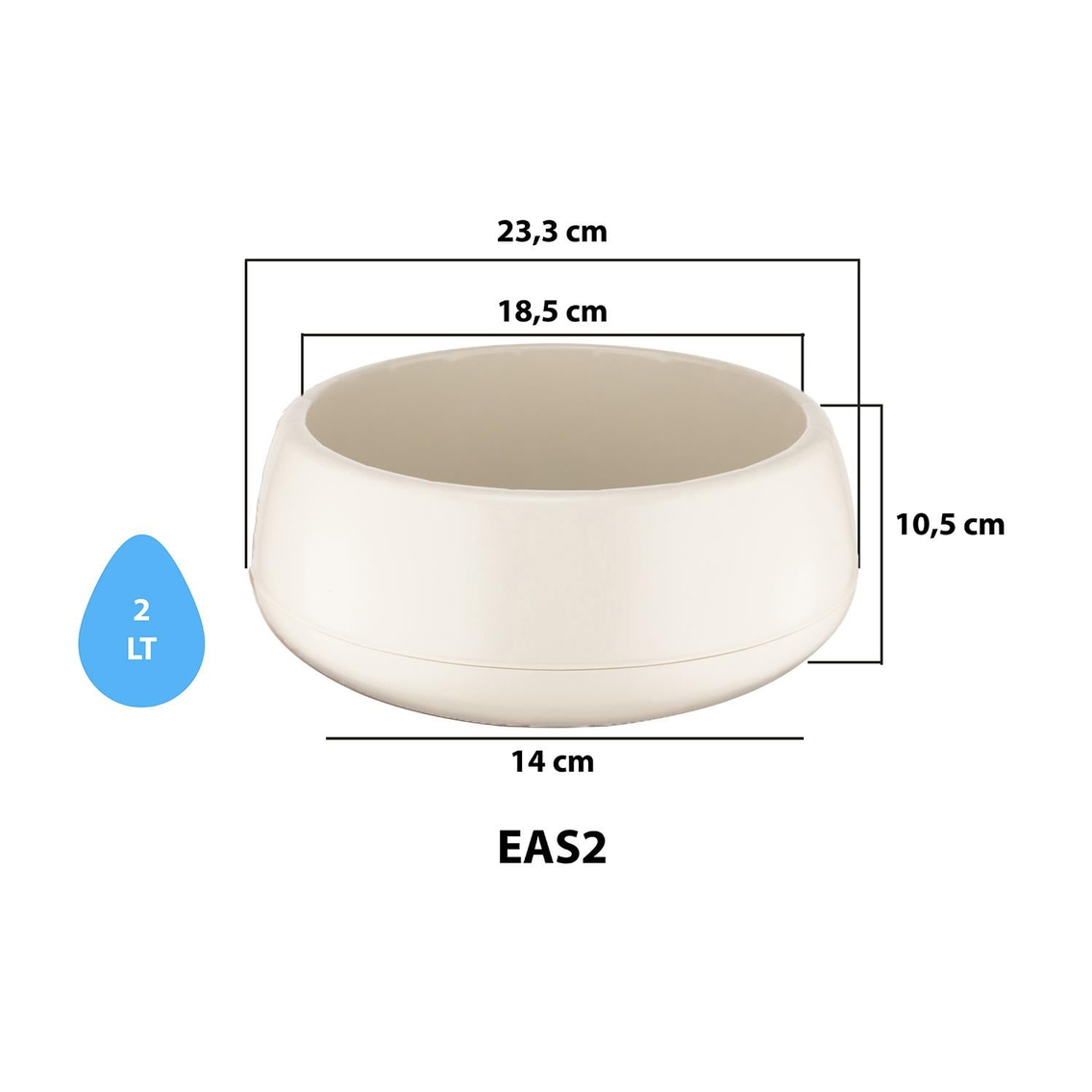 Serinova EAS2 Elvan Aranjman Saksı No:2 2 lt