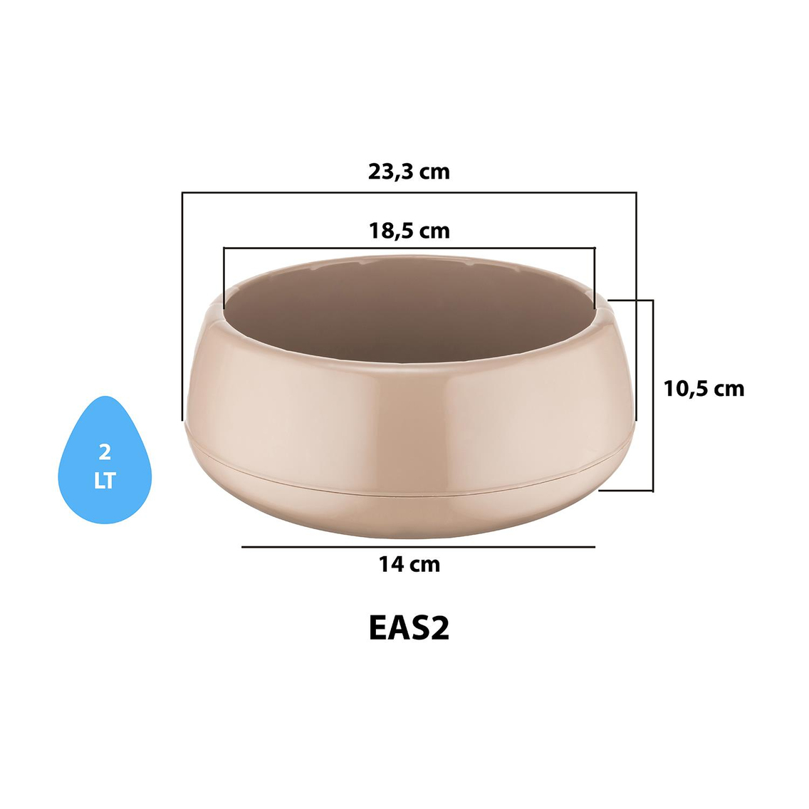 Serinova EAS2 Elvan Aranjman Saksı No:2 2 lt