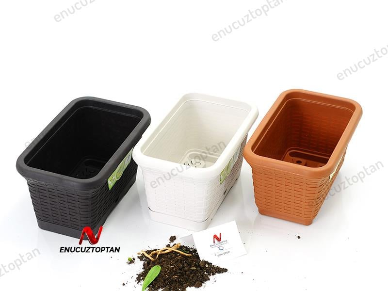 Serinova HB01 Hasır Balkon Saksısı 6.5 Litre | ID1380