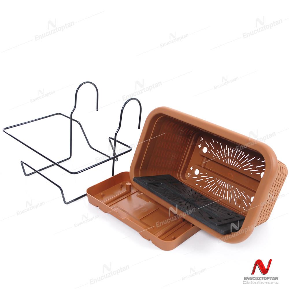 Serinova HB01A Hasır Balkon Askılı Saksı 6.5 Litre | ID1432