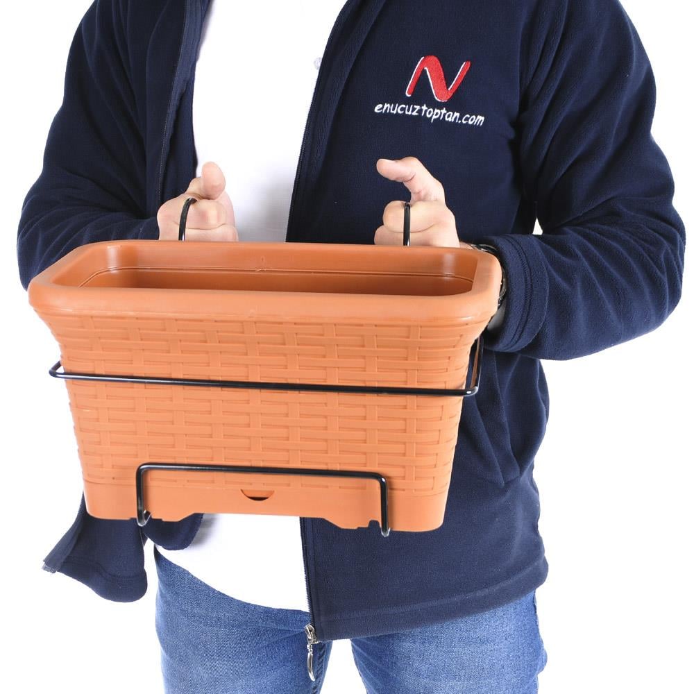 Serinova HB01A Hasır Balkon Askılı Saksı 6.5 Litre | ID1432