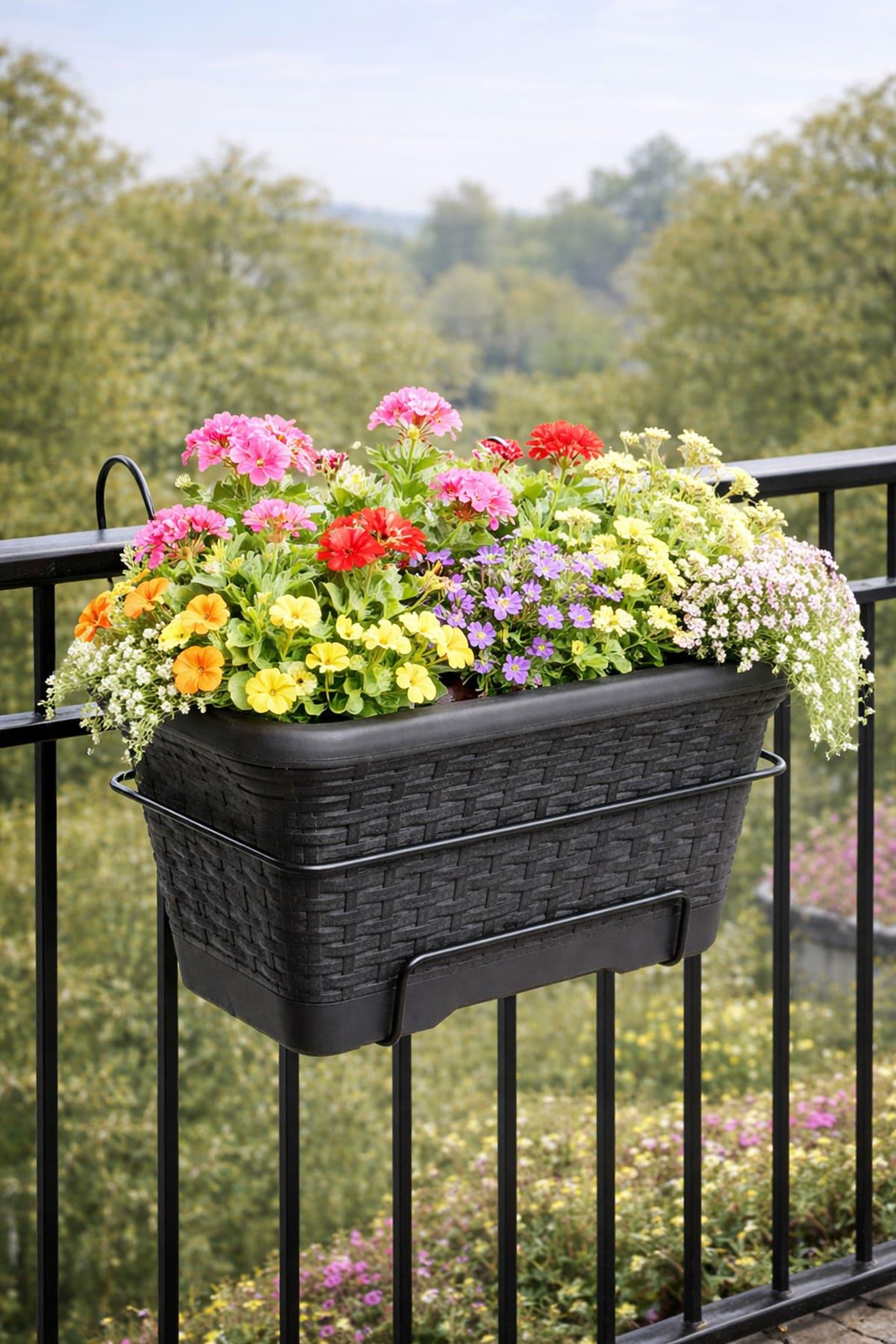 Serinova HB01A Hasır Balkon Askılı Saksı 6.5 Litre | ID1432