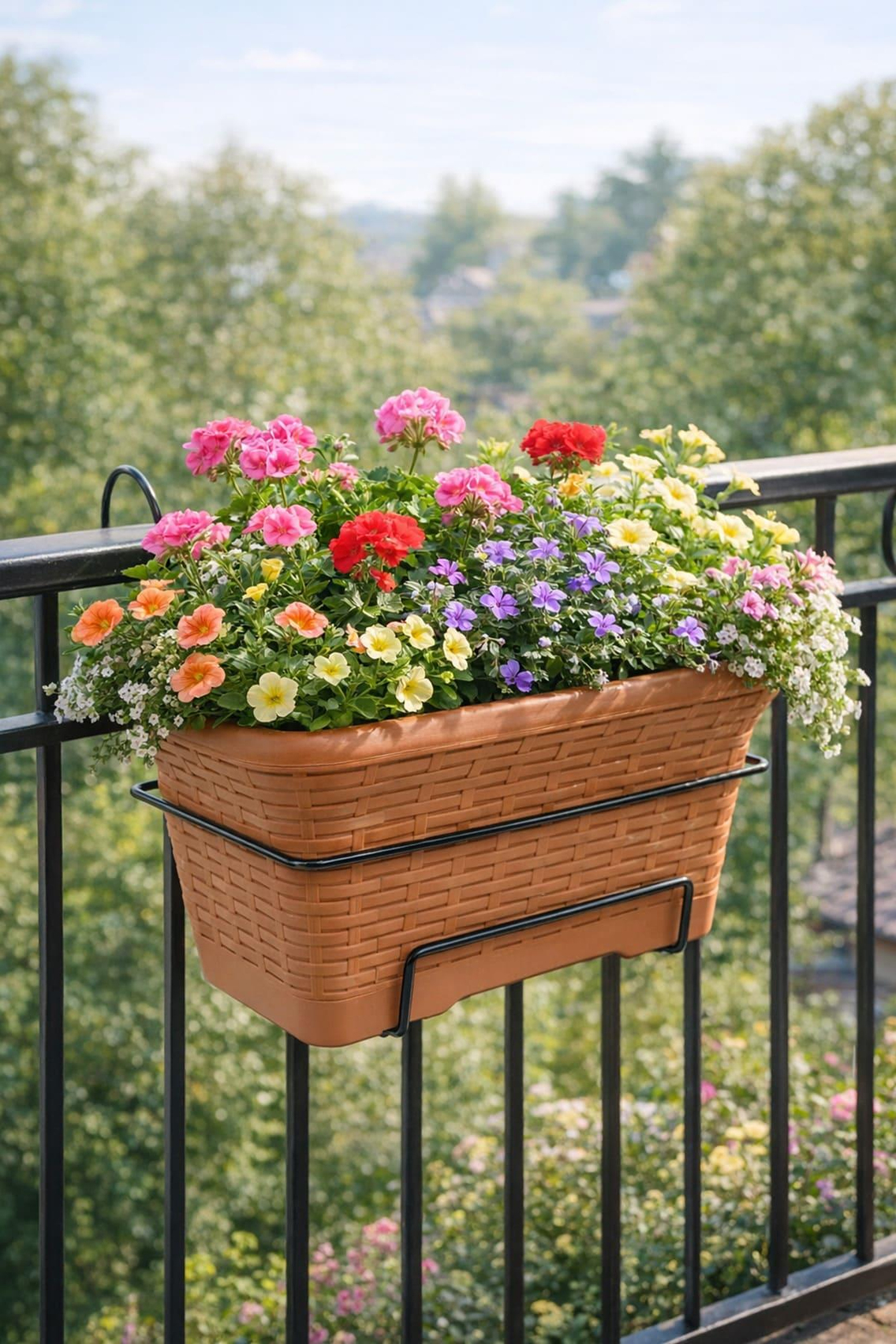 Serinova HB01A Hasır Balkon Askılı Saksı 6.5 Litre | ID1432