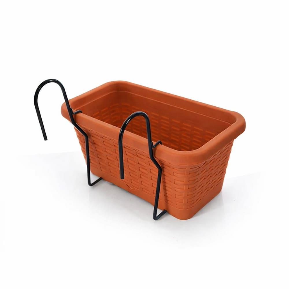 Serinova HB01HA Hasır Askılı Balkon Saksı 6.5 Litre | ID2943