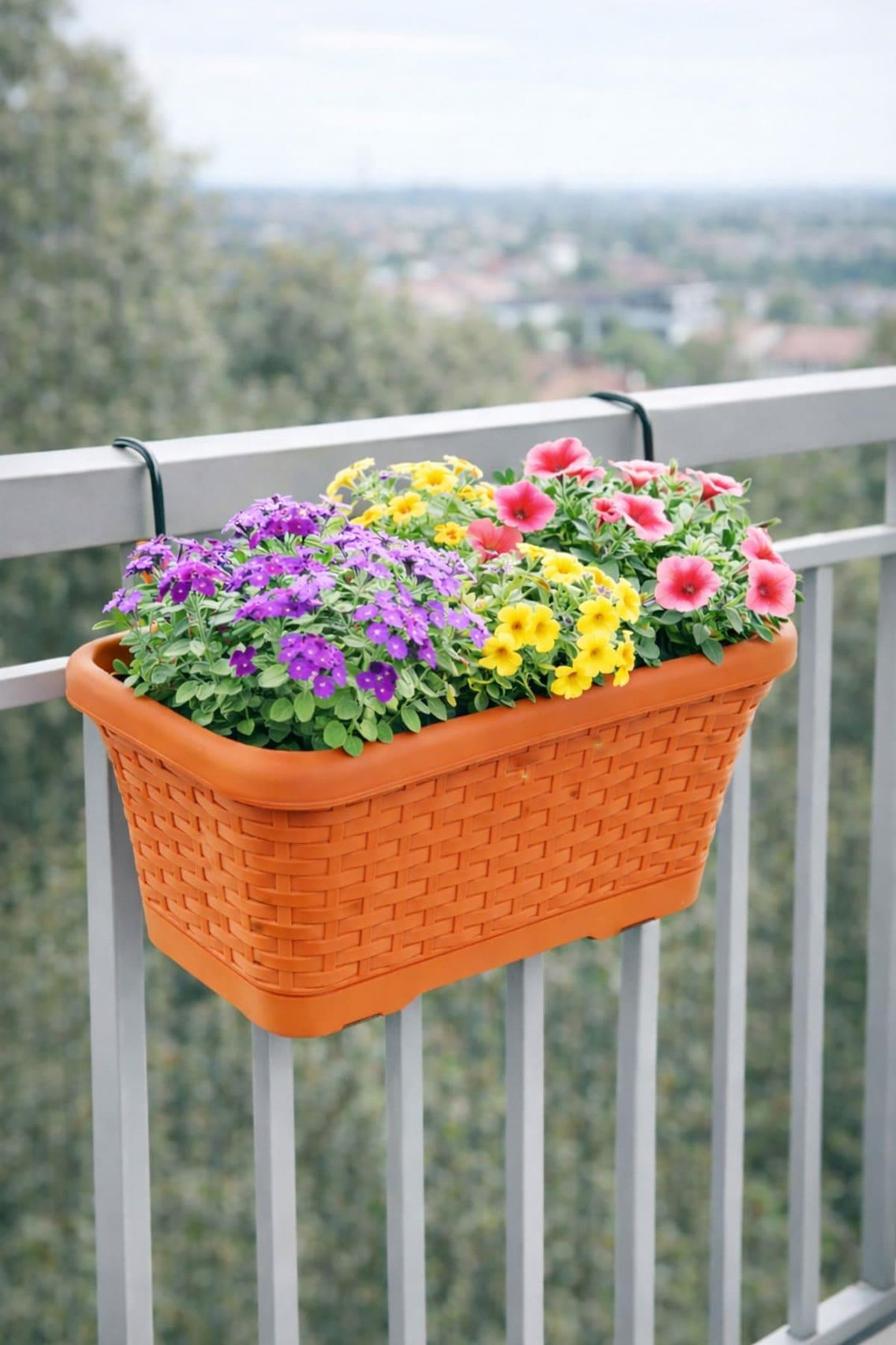 Serinova HB01HA Hasır Askılı Balkon Saksı 6.5 Litre | ID2943