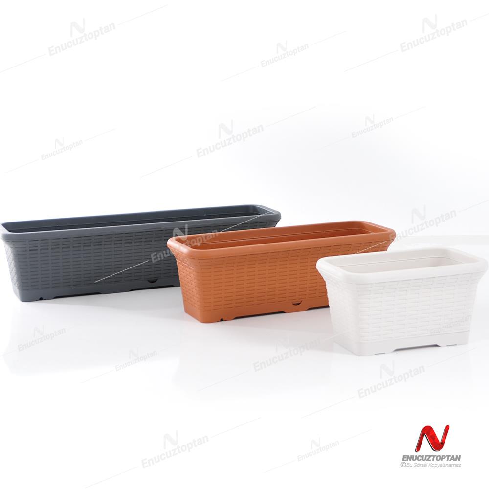 Serinova HB02 Hasır Balkon Saksısı 12 Litre | ID1381