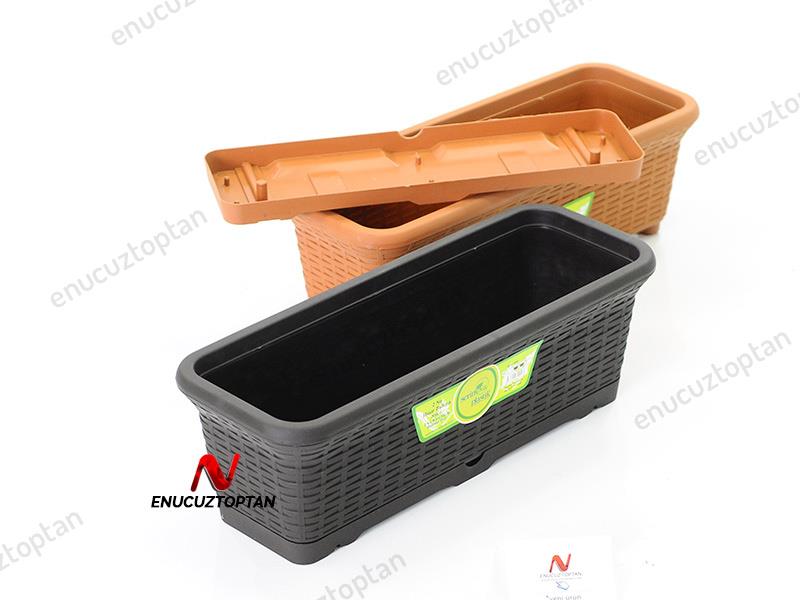 Serinova HB02 Hasır Balkon Saksısı 12 Litre | ID1381