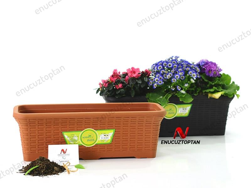 Serinova HB02 Hasır Balkon Saksısı 12 Litre | ID1381