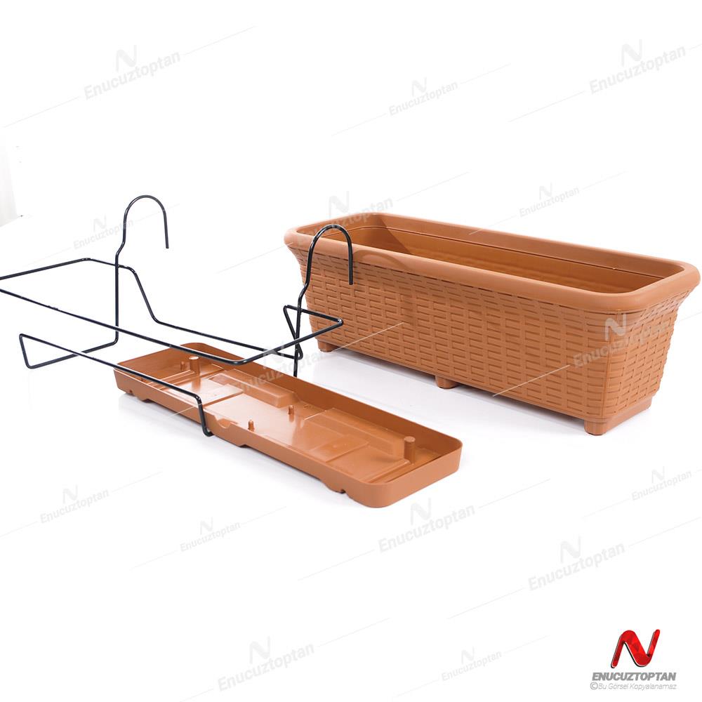 Serinova HB02A Hasır Balkon Askılı Saksı 12 Litre | ID1433