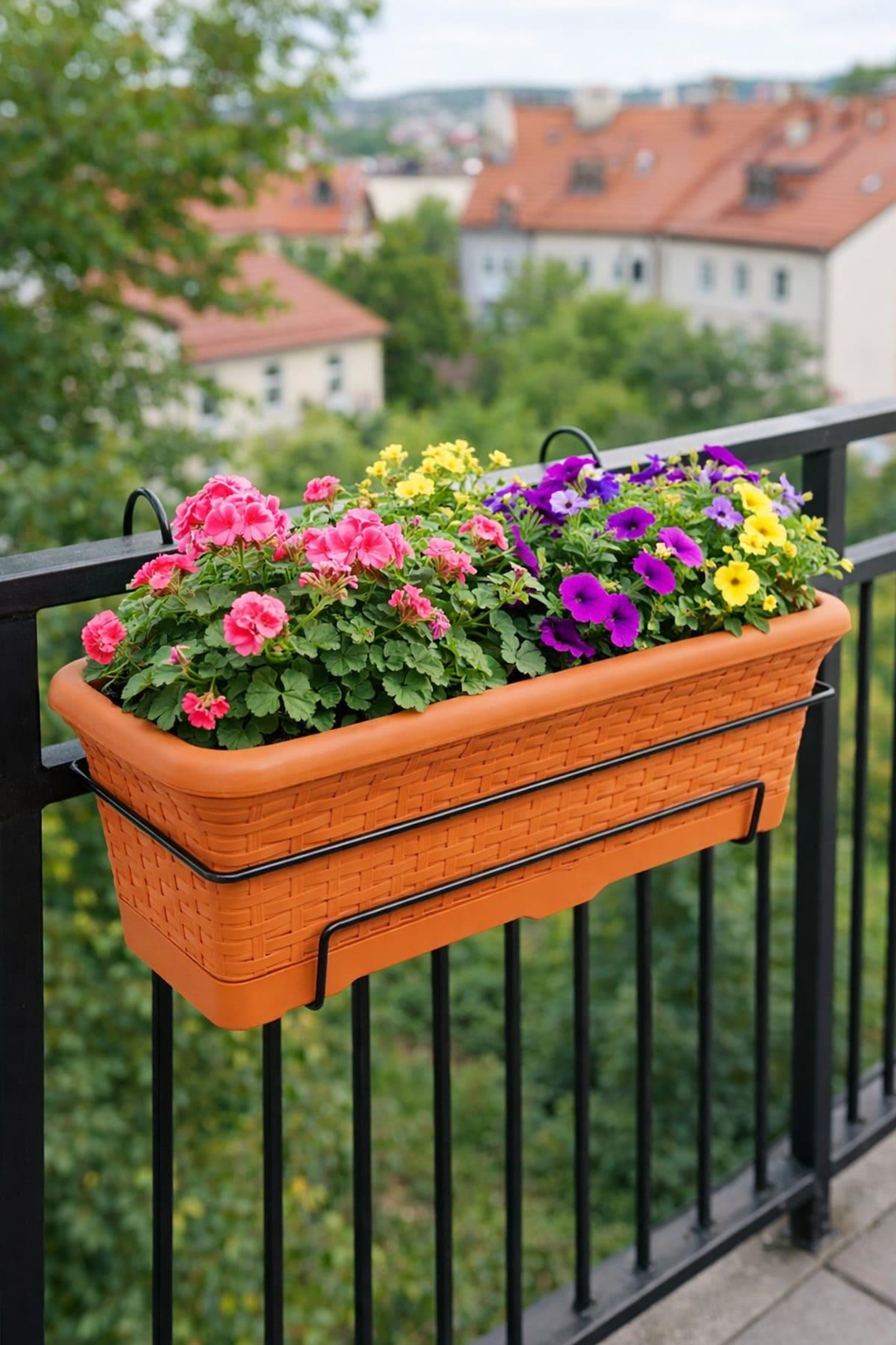 Serinova HB02A Hasır Balkon Askılı Saksı 12 Litre | ID1433
