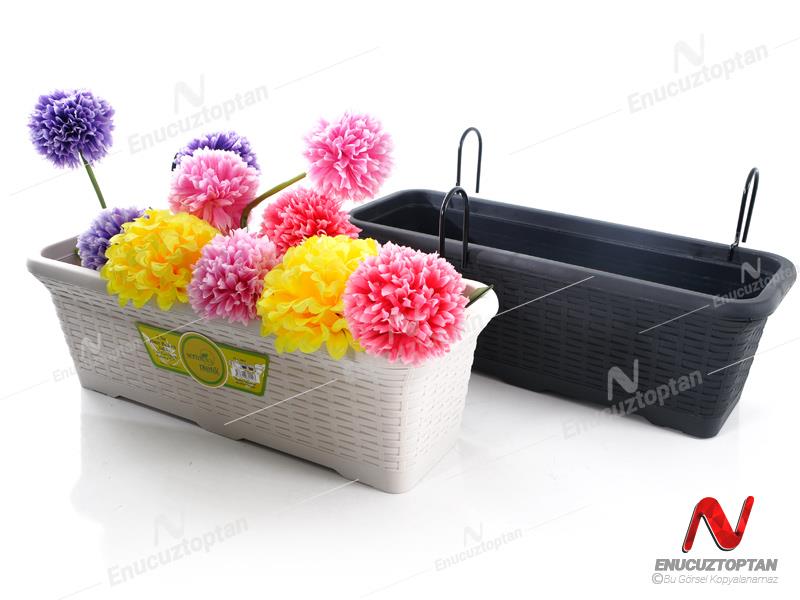 Serinova HB02HA Hasır Askılı Balkon Saksı 12 Litre | ID2944