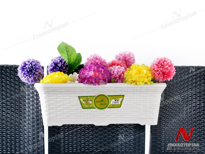 Serinova HB02HA Hasır Askılı Balkon Saksı 12 Litre | ID2944