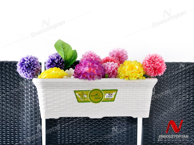 Serinova HB02HA Hasır Askılı Balkon Saksı 12 Litre | ID2944