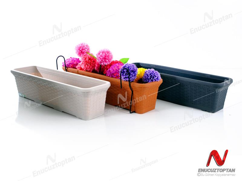 Serinova HB03HA Hasır Askılı Balkon Saksı 16.5 Litre | ID2945