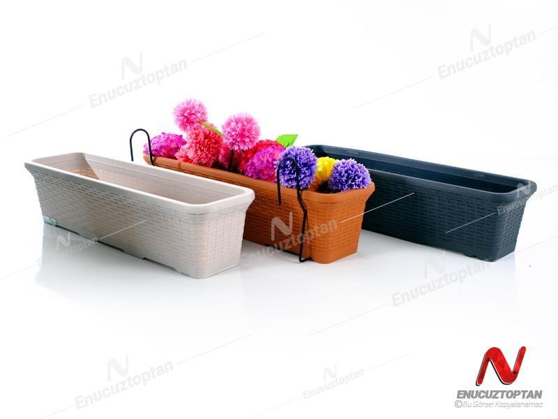 Serinova HB03HA Hasır Askılı Balkon Saksı 16.5 Litre | ID2945