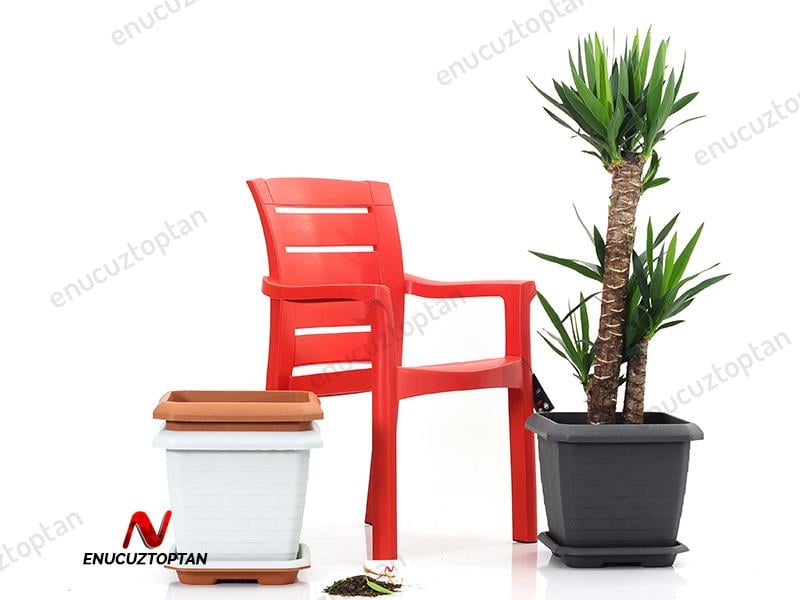 Serinova HK03 Hisar Kare Tabaklı Saksı No:3 - 25.5 Litre | ID1404