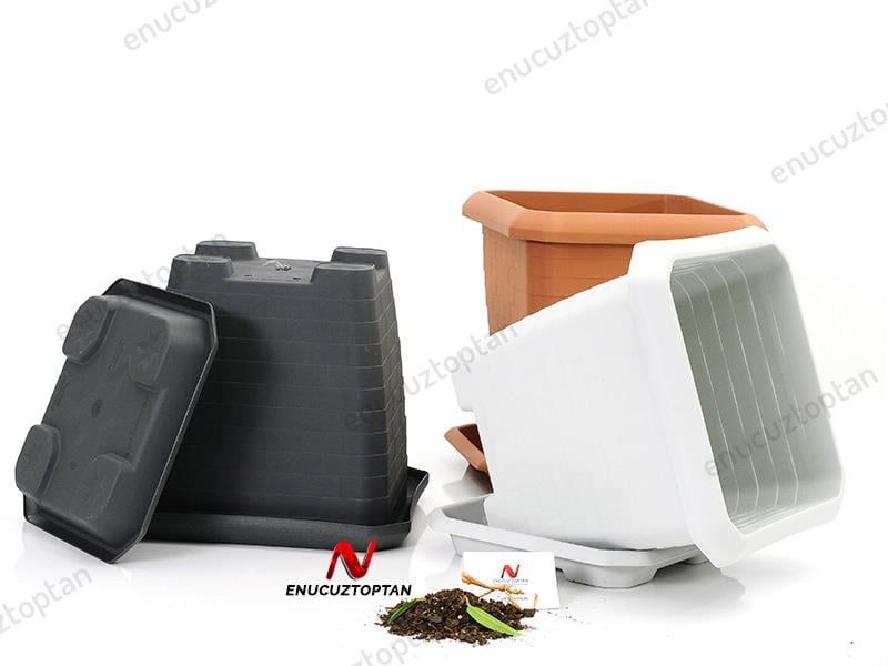 Serinova HK03 Hisar Kare Tabaklı Saksı No:3 - 25.5 Litre | ID1404