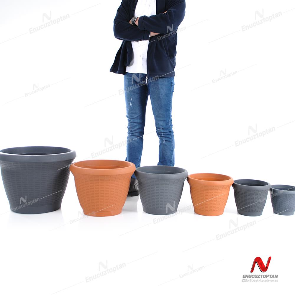 Serinova HS06 Hasır Saksı 42 Litre | ID1379