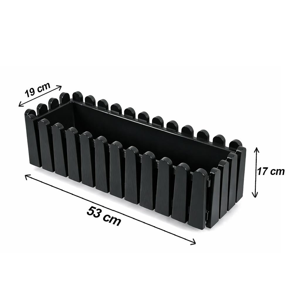 Serinova IB02 İstanbul Balkon Çiçek ve Bitki Saksısı No:2 - 9 Litre | ID2869