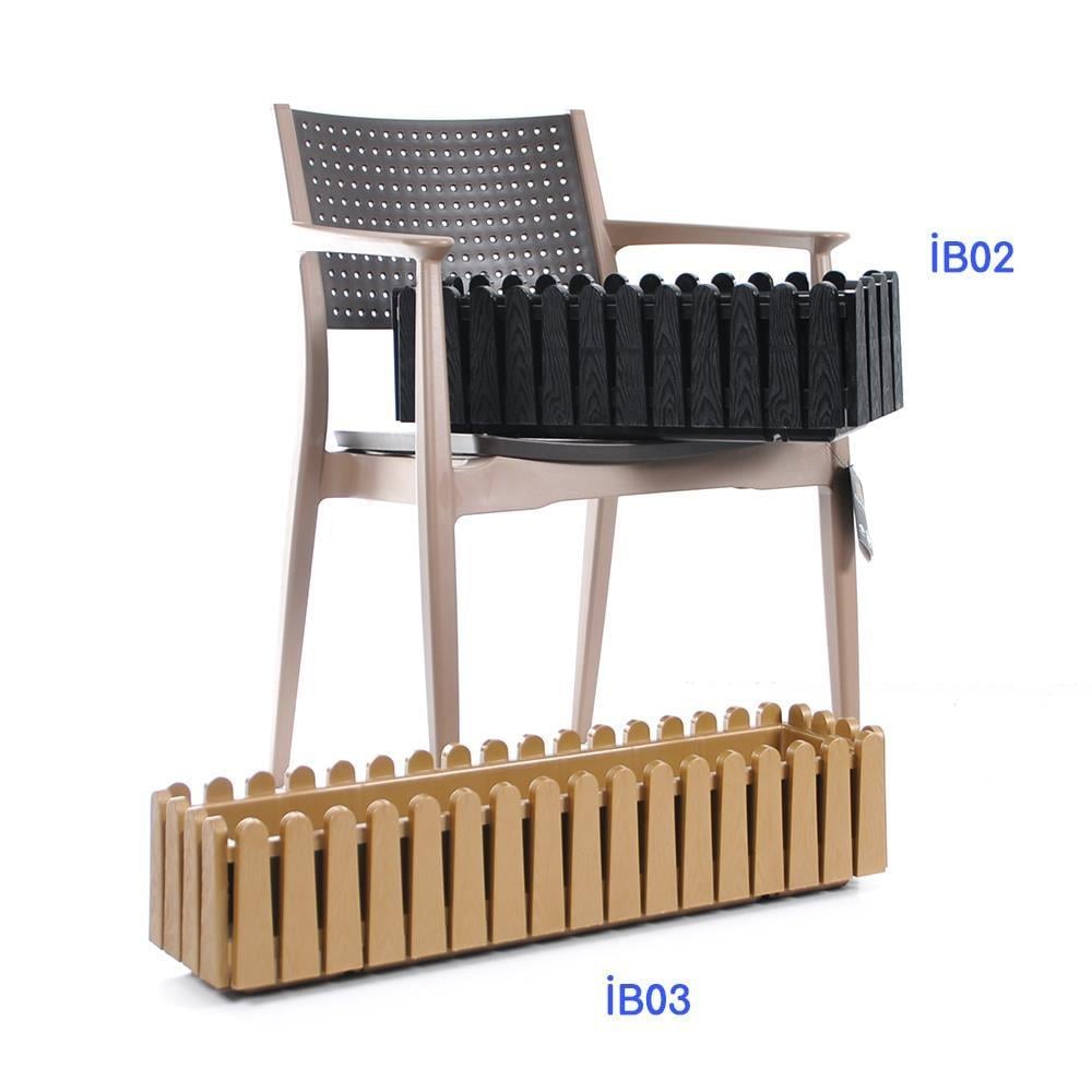 Serinova İB03 İstanbul Balkon Çiçek ve Bitki Saksısı No:3 14 Litre | ID4725