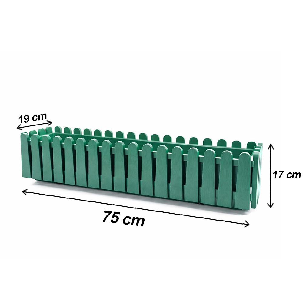 Serinova İB03 İstanbul Balkon Çiçek ve Bitki Saksısı No:3 14 Litre | ID4725