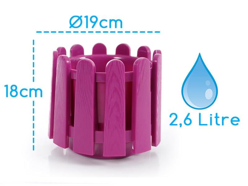 Serinova İS02 İstanbul Çiçek ve Bitki Saksısı 2,6 Litre | ID4726