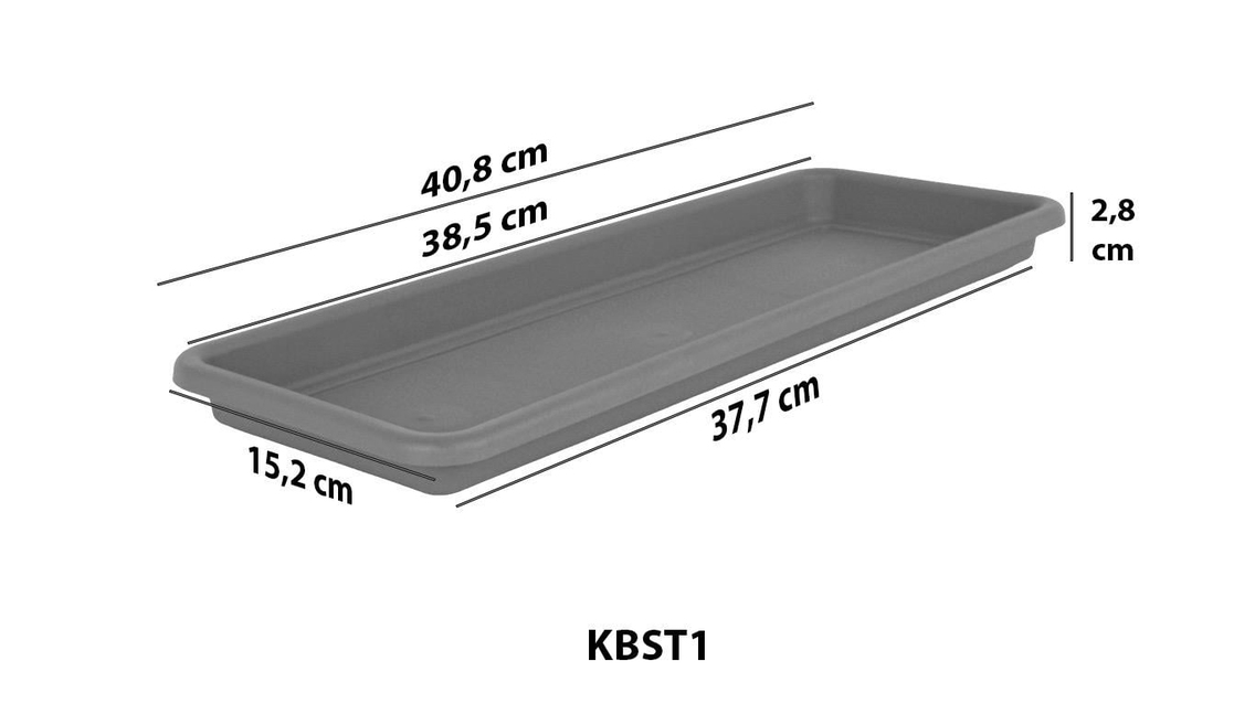 Serinova KBT1 Kemer Bahçe Tabaklı Saksı 9 Litre | ID6466