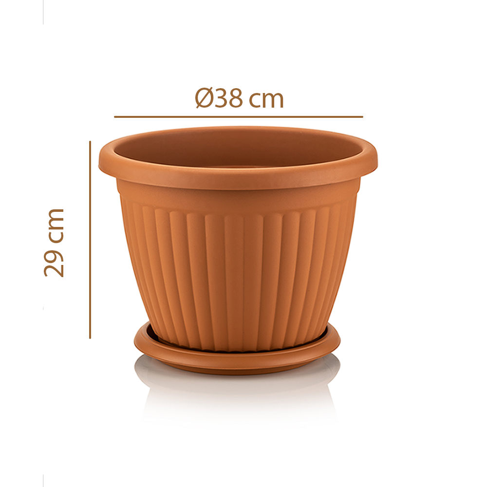 Serinova KMS8 Tabaklı Kemer Saksı 19 Litre | ID6476